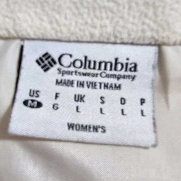 Columbia Medium Cream Lined SportSwear Quilted Zip-up Casual Vest - Picture 2 of 12